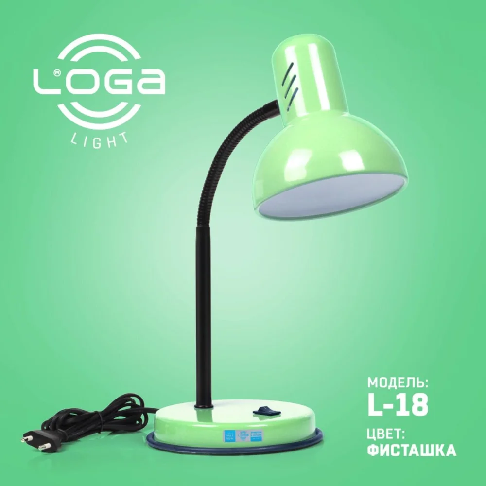 Лампа настольная LOGA L-18 (Фисташка)