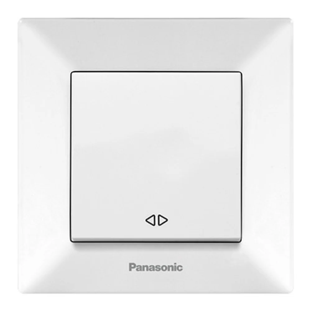Выключатель одноклавишный перекрестный Panasonic Arkedia Slim белый WNTC0005-2WH