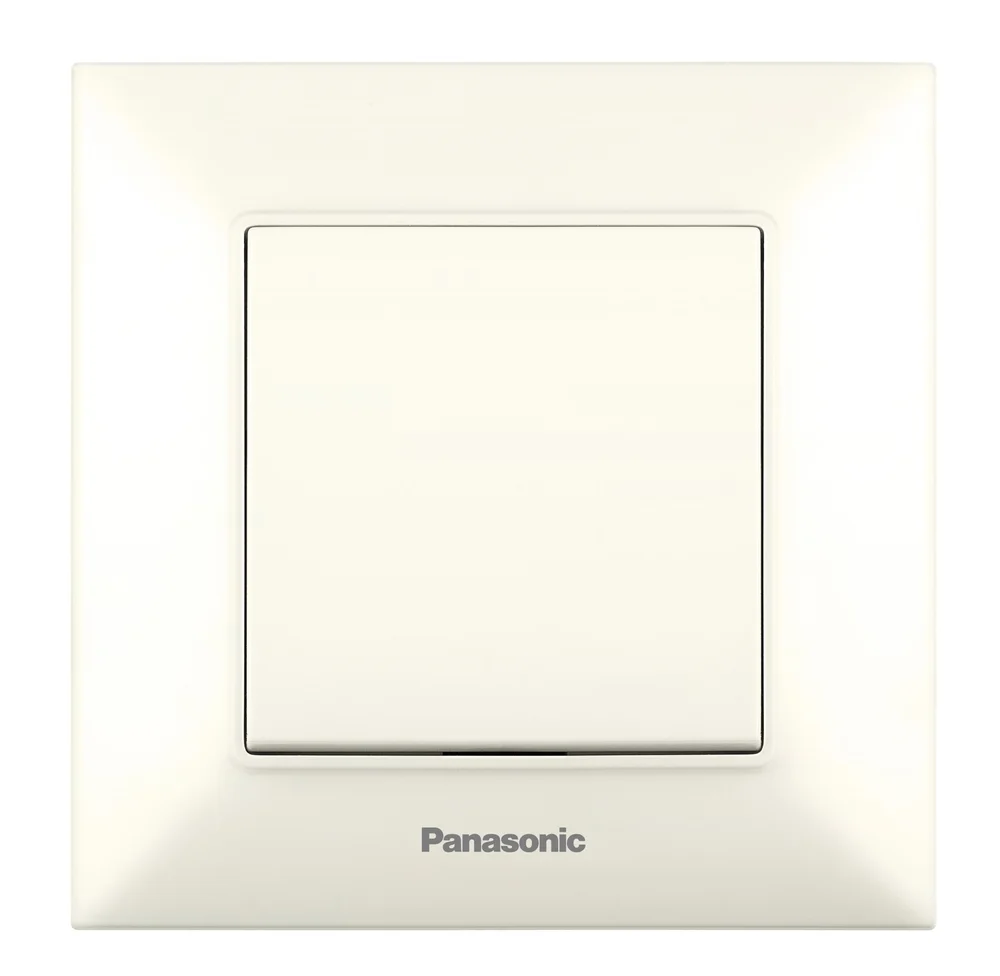 Вимикач одноклавішний Panasonic Arkedia Slim крем WNTC0001-2BG