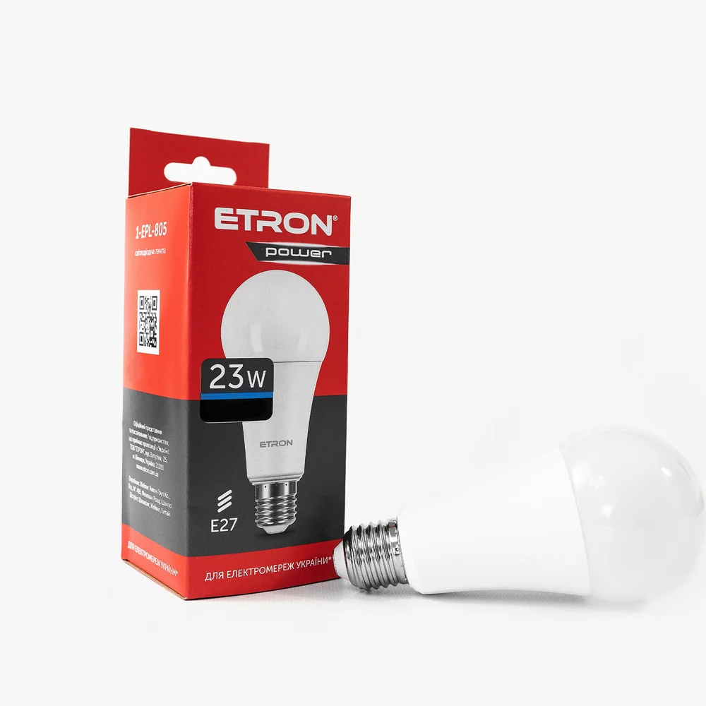Світлодіодна LED лампа ETRON Power Light A67 23W 6500K E27 1-EPL-805