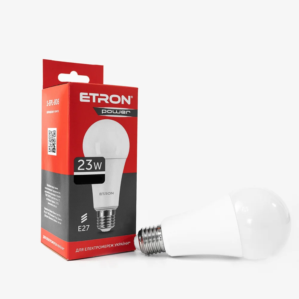 Світлодіодна LED лампа ETRON Power Light A67 23W 4200K E27 1-EPL-806
