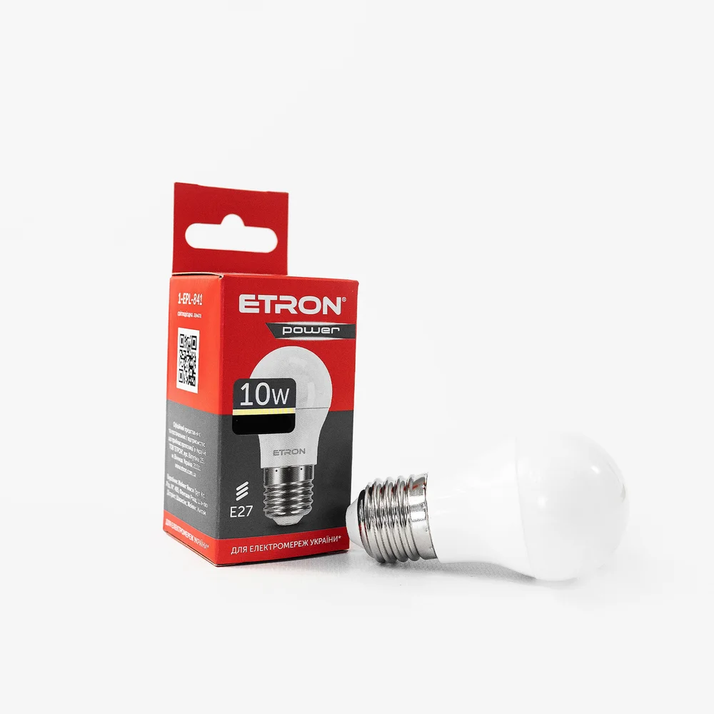 Світлодіодна LED лампа ETRON 10W G45 3000K 220V E27 1-EPL-841