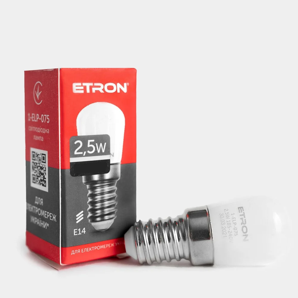 Світлодіодна LED лампа ETRON 2,5W Pigmi 3000K 220V тепле світло 1-ELP-075