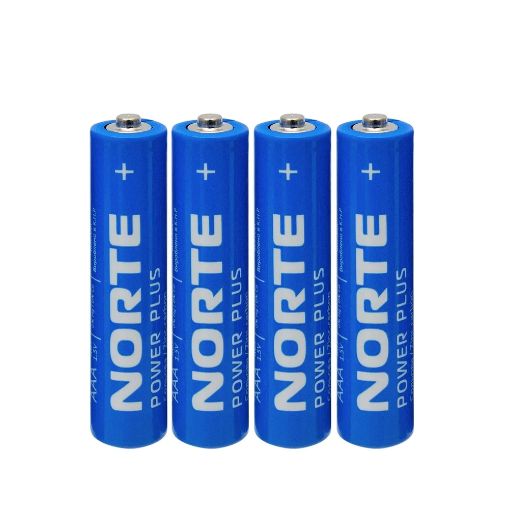 Батарейка солевая NORTE R03-AAA-Р4 Zinc-Carbon
