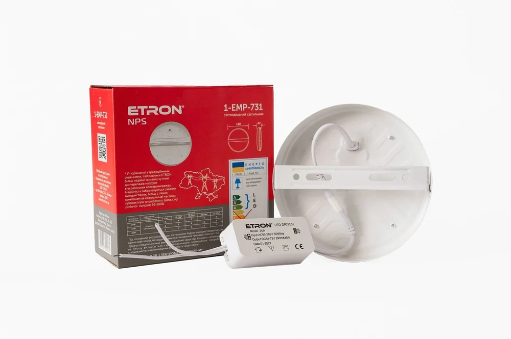 Светодиодный светильник ETRON NPS 24W 5000К IP20
