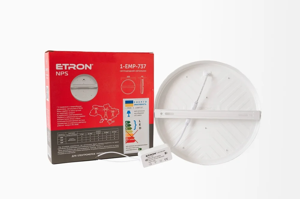 Светодиодный светильник ETRON 1-EMP-737 NPS 42W 5000К IP20