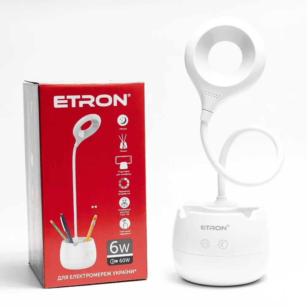 Настольная лампа 6Вт Holder TM ETRON 1-EDL-428 (с Аккумулятором)