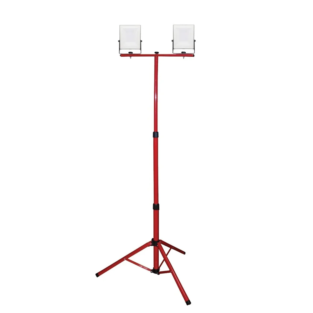 Стойка металлическая для прожекторов e.halogen.base.2.150.500, (на 2 прожектора по 150 Вт или 500Вт) красная
