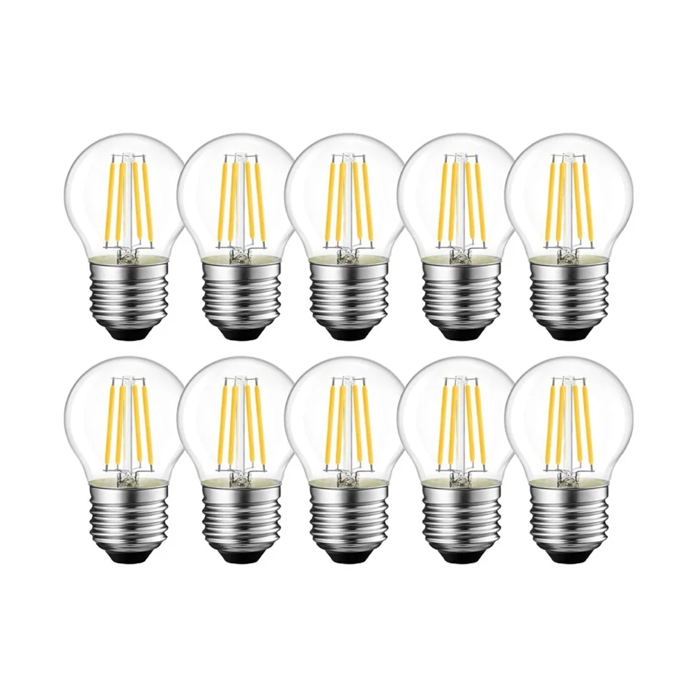 Комплект філаментних ламп ETRON Filament 10 шт 1-EFP-199 2W 3000K G45 E27 тепле світло