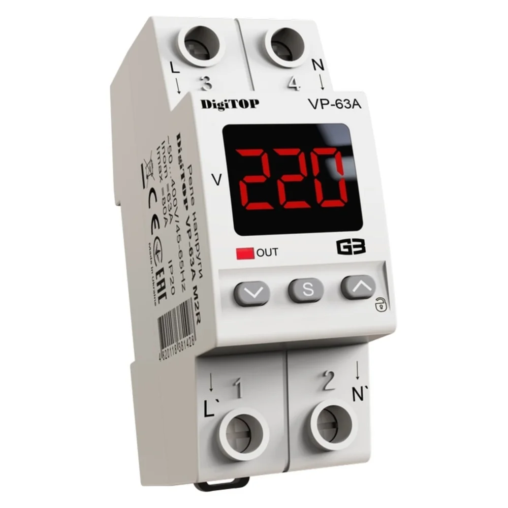 Реле напряжения – DigiTOP VP-63A M2R