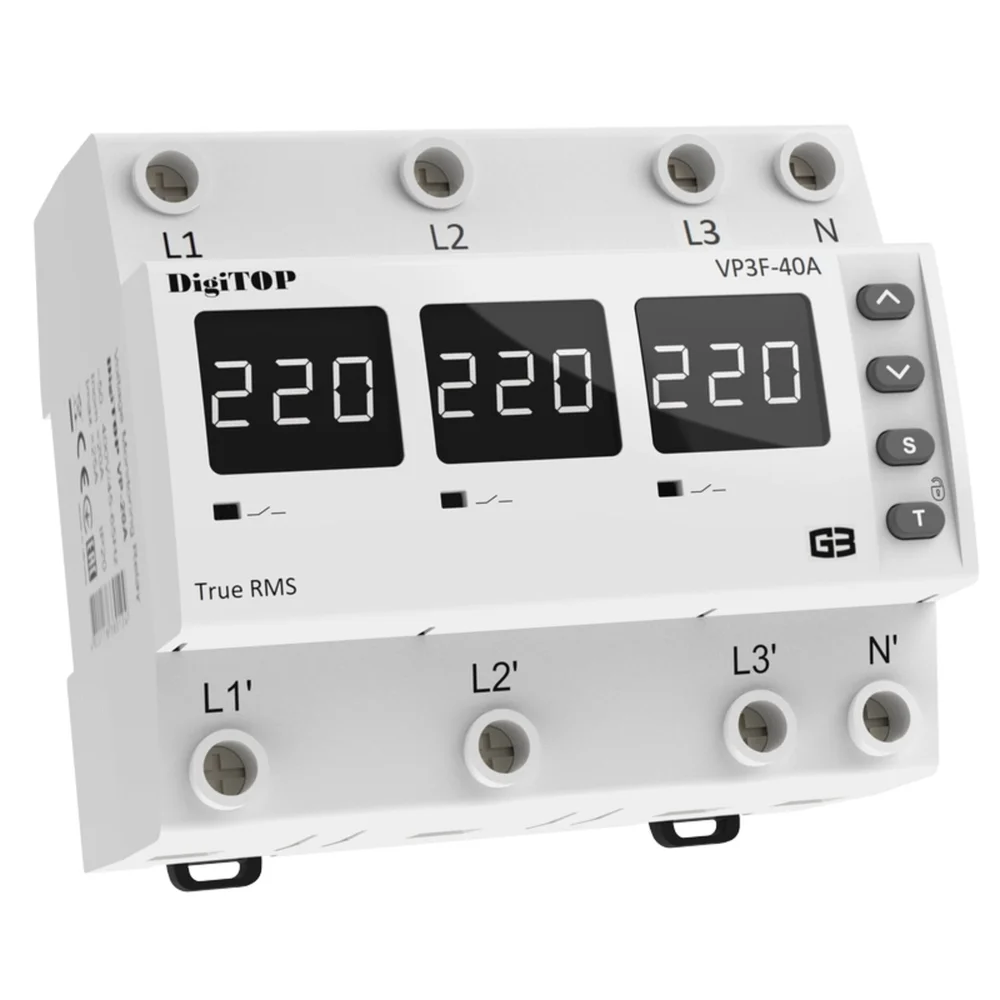 Реле напряжения – DigiTOP VP-3F40A M6W