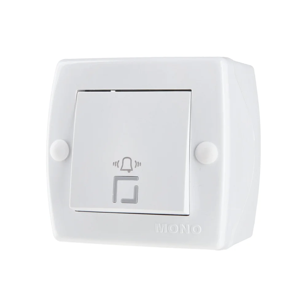 Кнопка дзвінка Mono Electric OCTANS IP20 біла