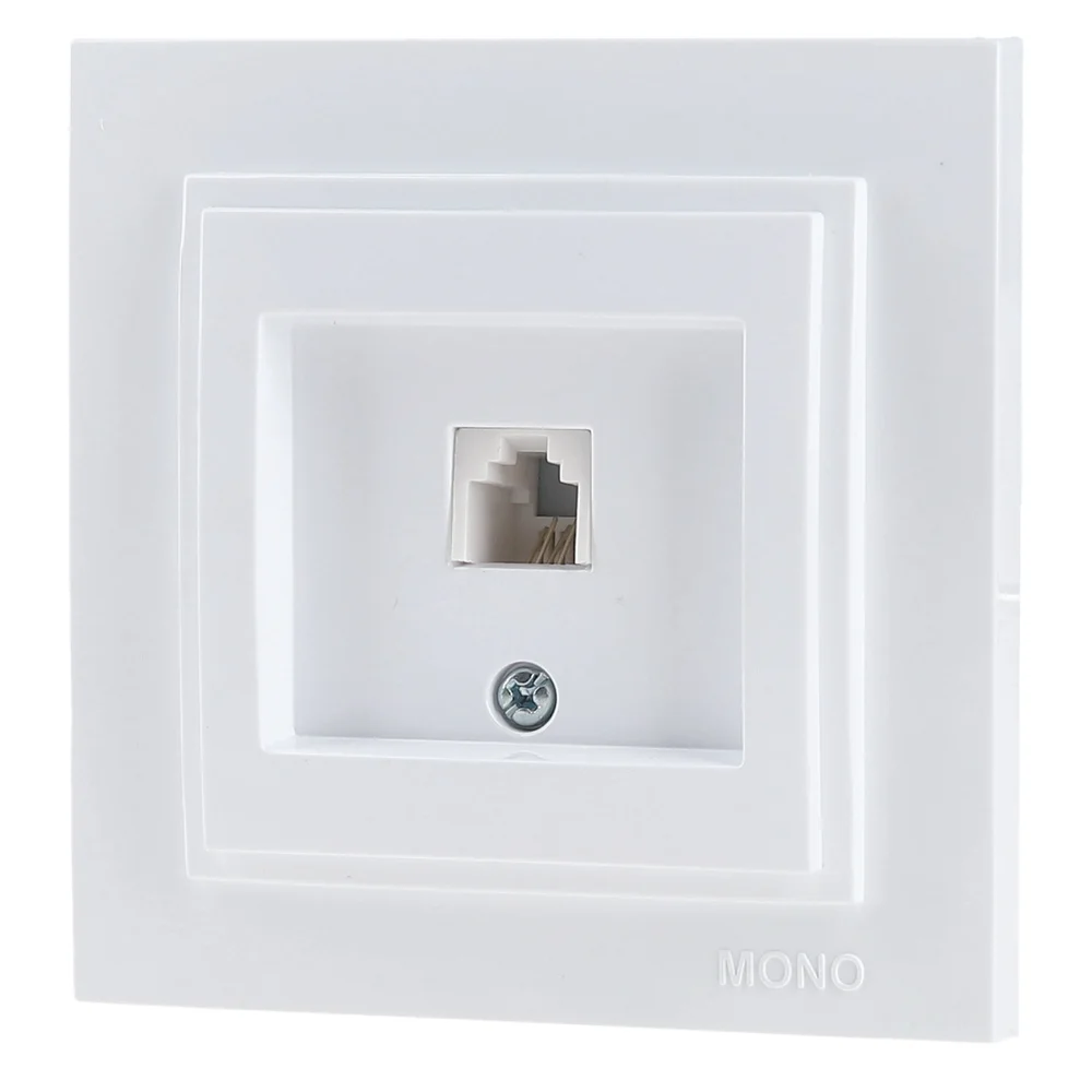 Розетка телеф. цифровий (623K CAT3) Mono Electric, DESPINA білий 102-190005-124