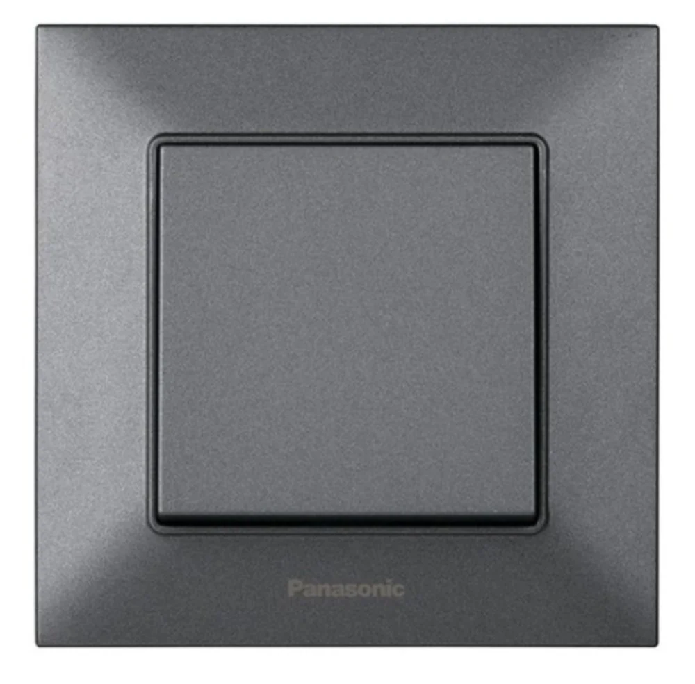 Выключатель одноклавишный Panasonic Arkedia Slim Дым WNTC0001-2DG