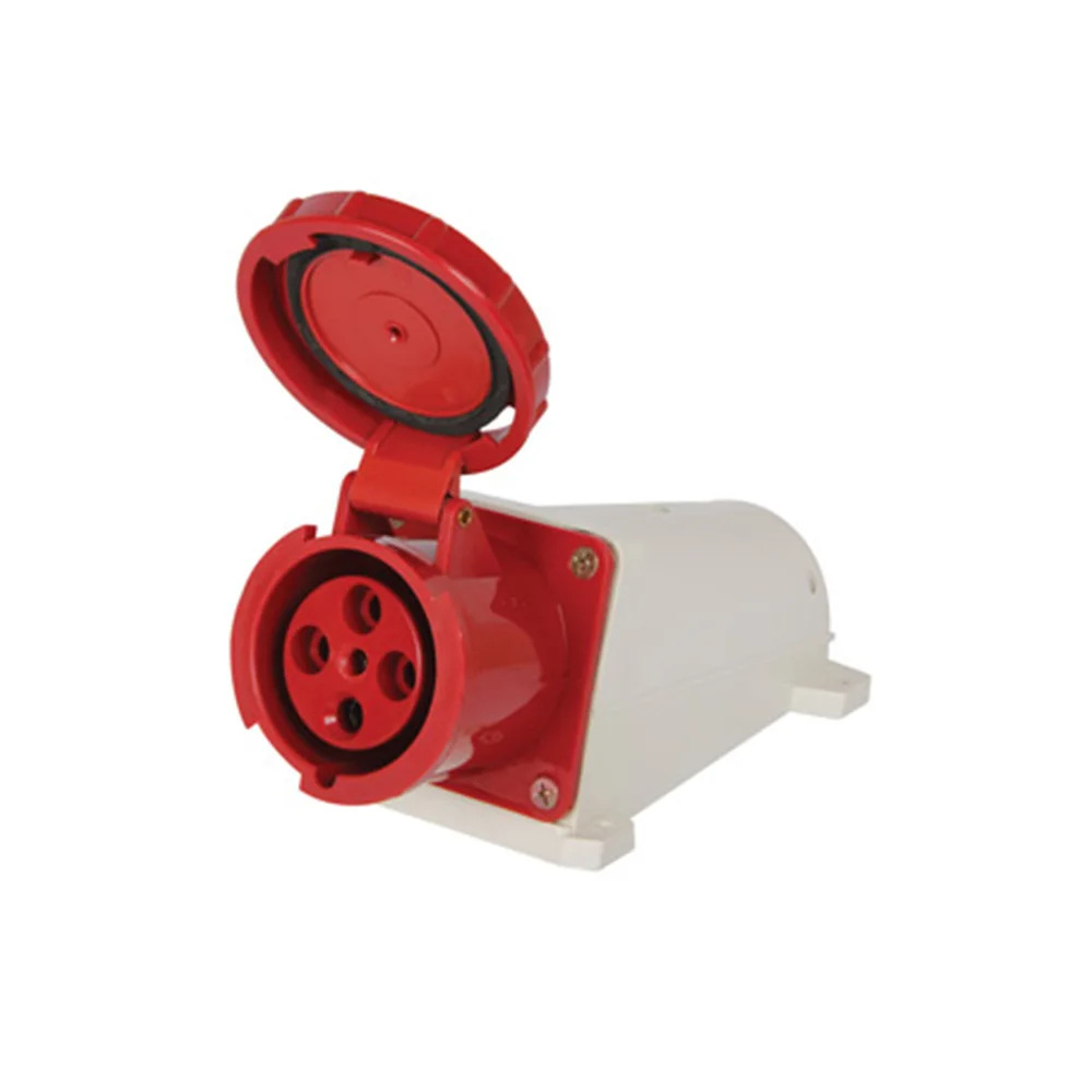 Силовая розетка стационарная E.NEXT e.socket.pro.4.63, 4п., 380В, IP 67, 63А p012006