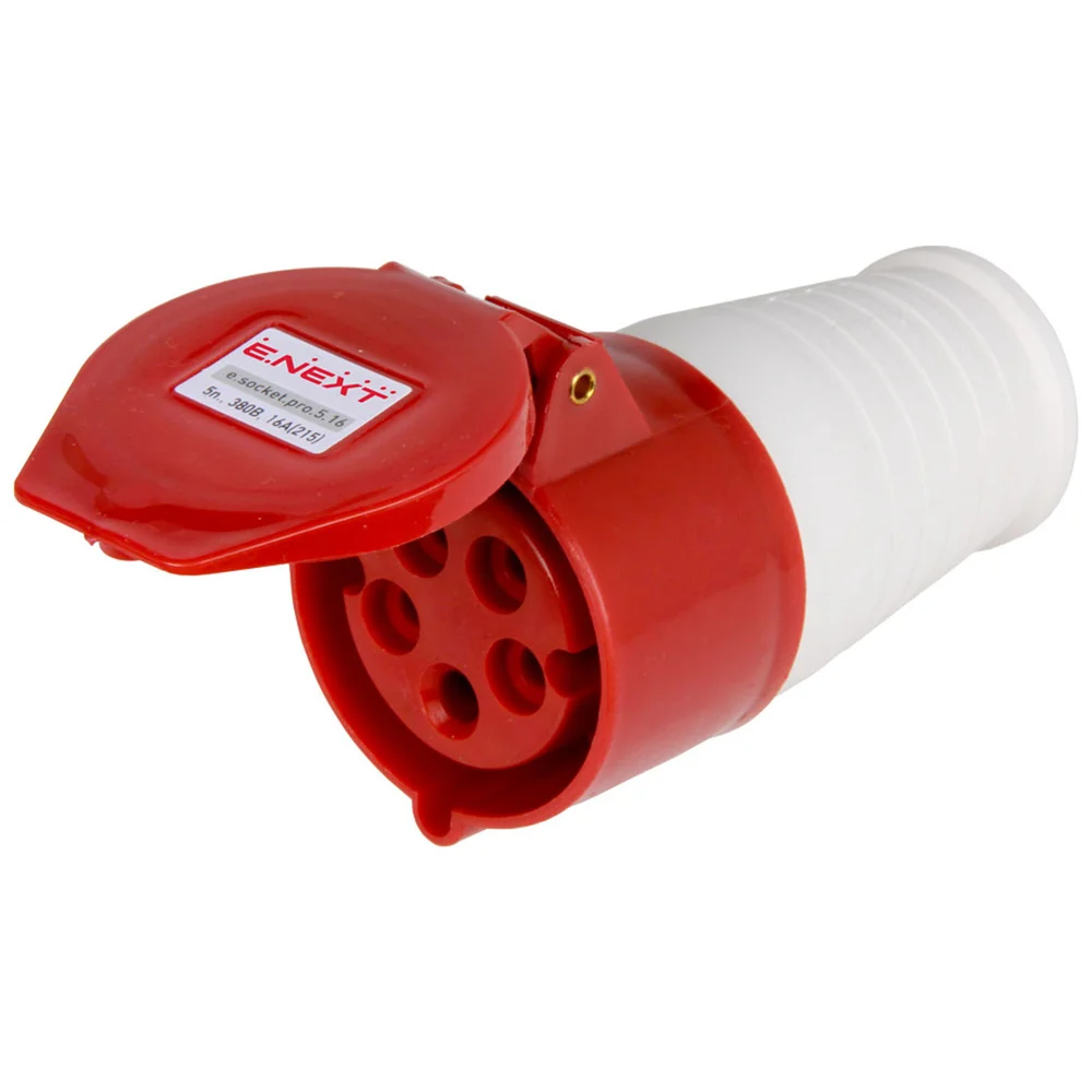 Силовая розетка переносная E.NEXT e.socket.pro.5.16, 5п., 380В, 16А p012018