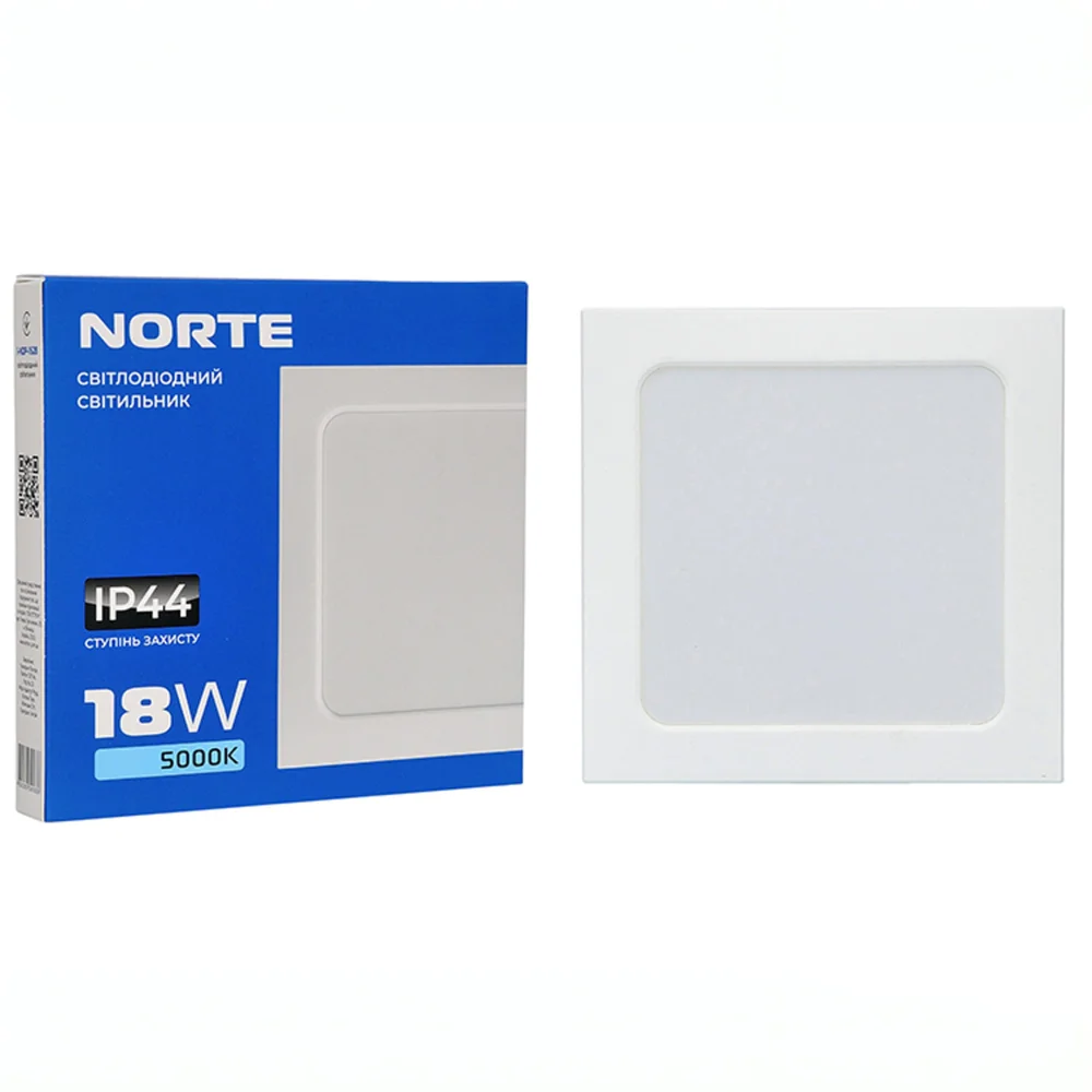 Потолочный светильник NORTE 1-NDP-1628 18W 5000K IP44 квадратный