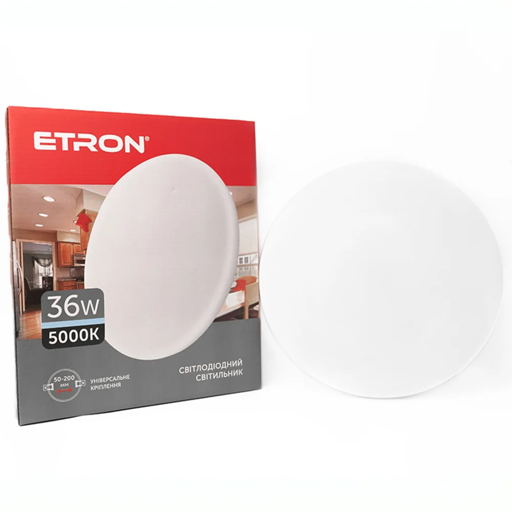 Светодиодный светильник ETRON Decor 1-EDP-617 36W 5000К IP20 круг