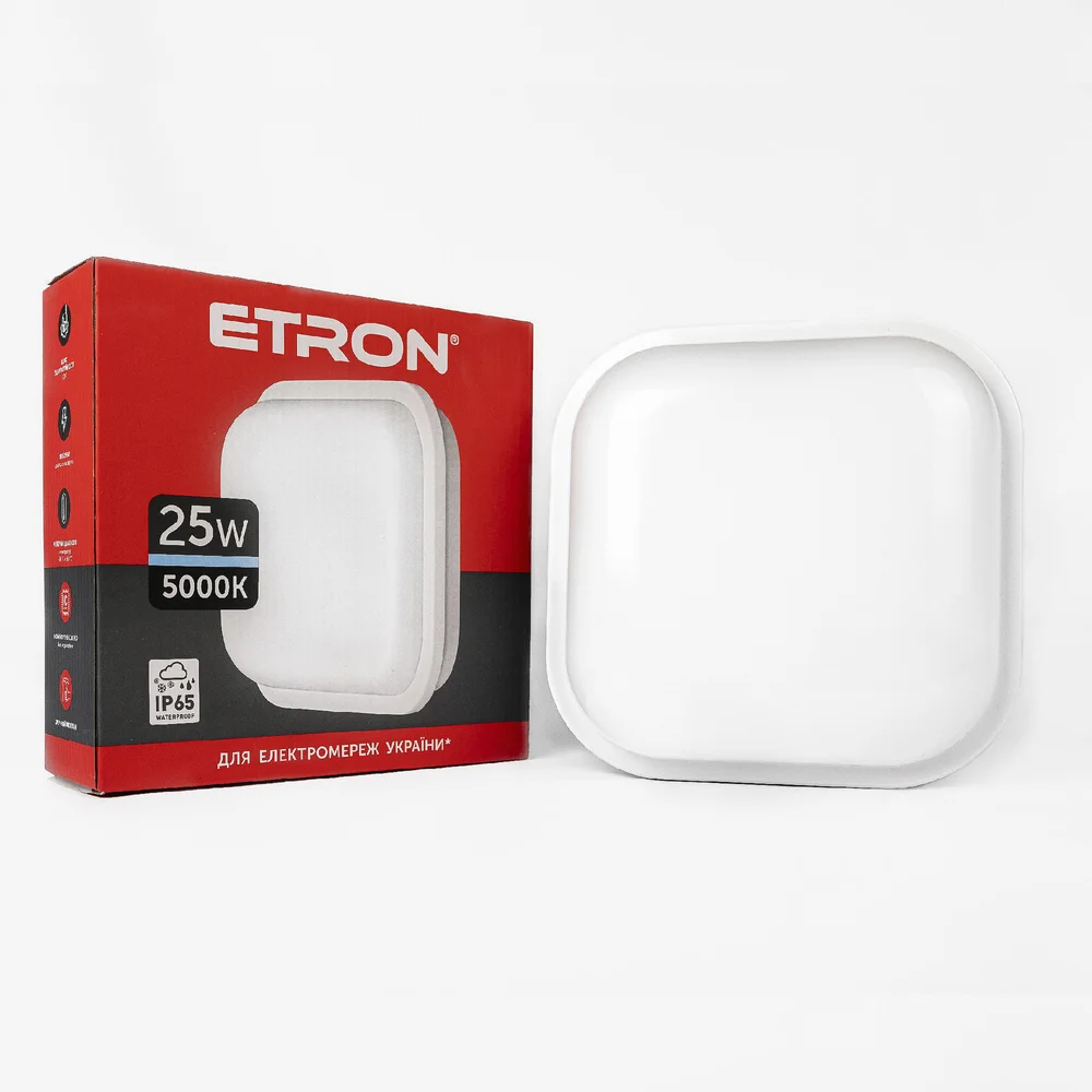 Светодиодный светильник ETRON Communal 1-EСP-510-S 25W 5000К square