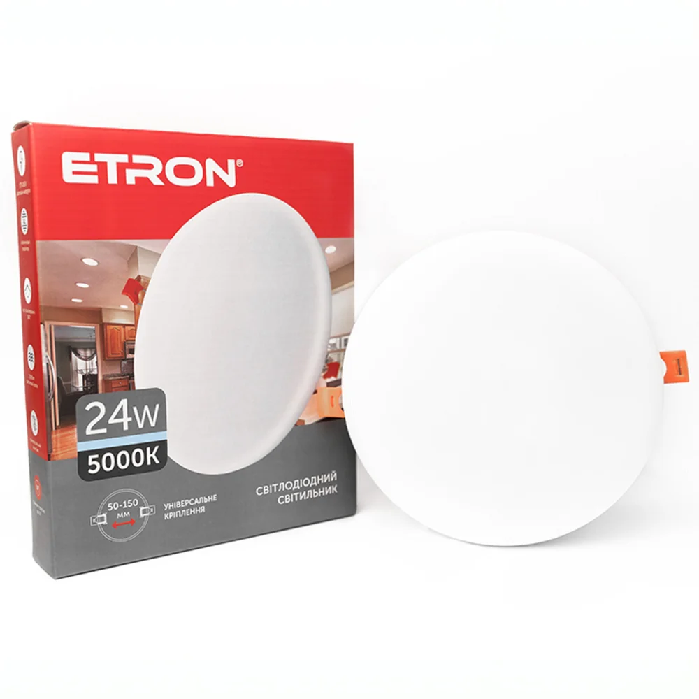 Светодиодный светильник ETRON Decor 1-EDP-614 24W 5000К IP20 круг