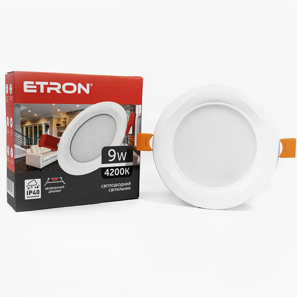 Светодиодный светильник ETRON Decor 1-EDP-625 9W 4200K IP40 круг