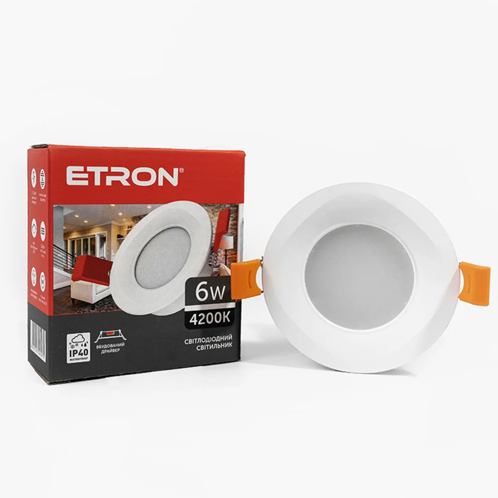 Светодиодный светильник ETRON Decor 1-EDP-622 6W 4200K IP40 круг