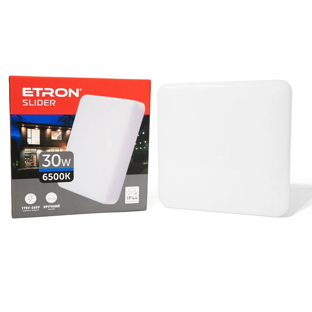 Світлодіодний світильник ETRON 1-EIP-975 Slider 30W 6500К ІР44 квадрат