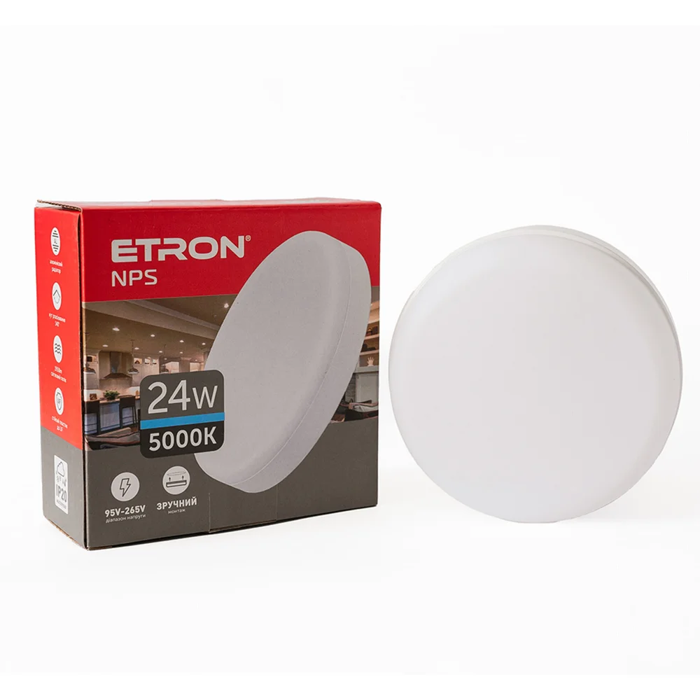 Светодиодный светильник ETRON NPS 24W 5000К IP20