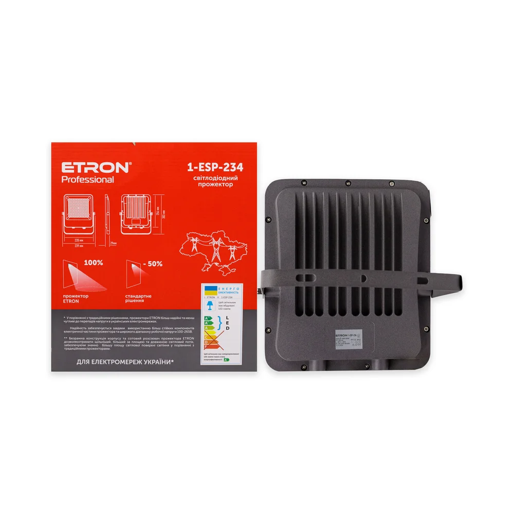Светодиодный прожектор ETRON Professional 100W IP65 5000K 1-ESP-234
