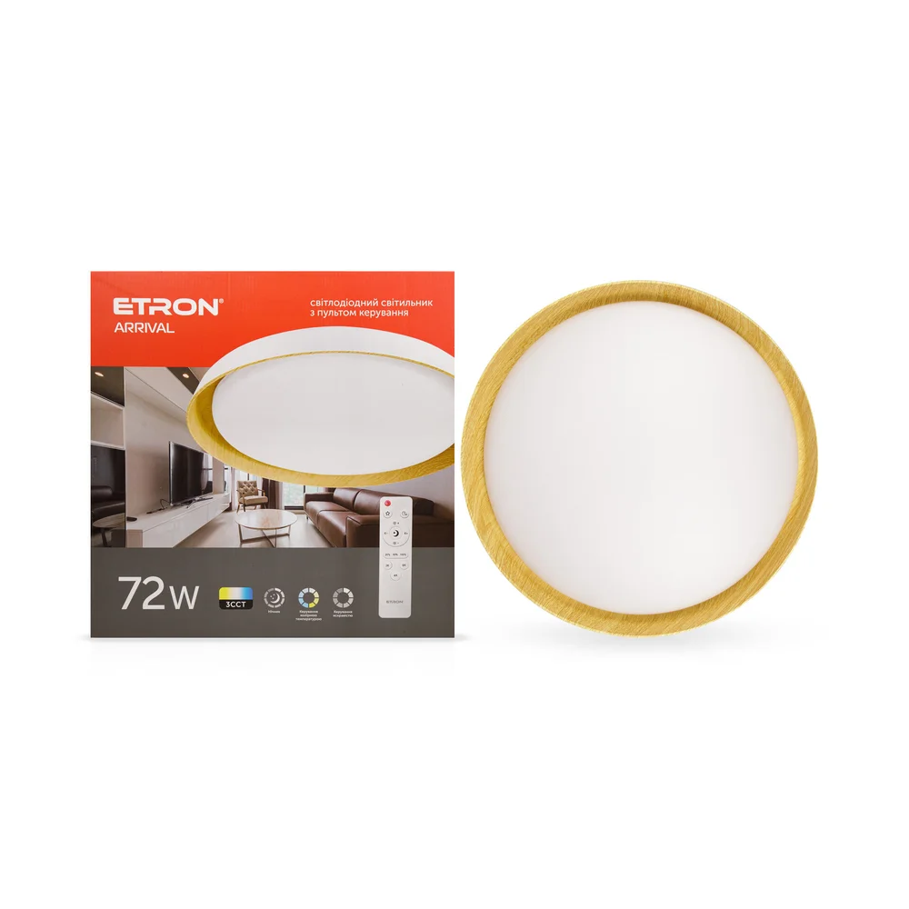 Светодиодный светильник Smart ARRIVAL 1-ESP-2052 72W Wood&White IP20 ETRON