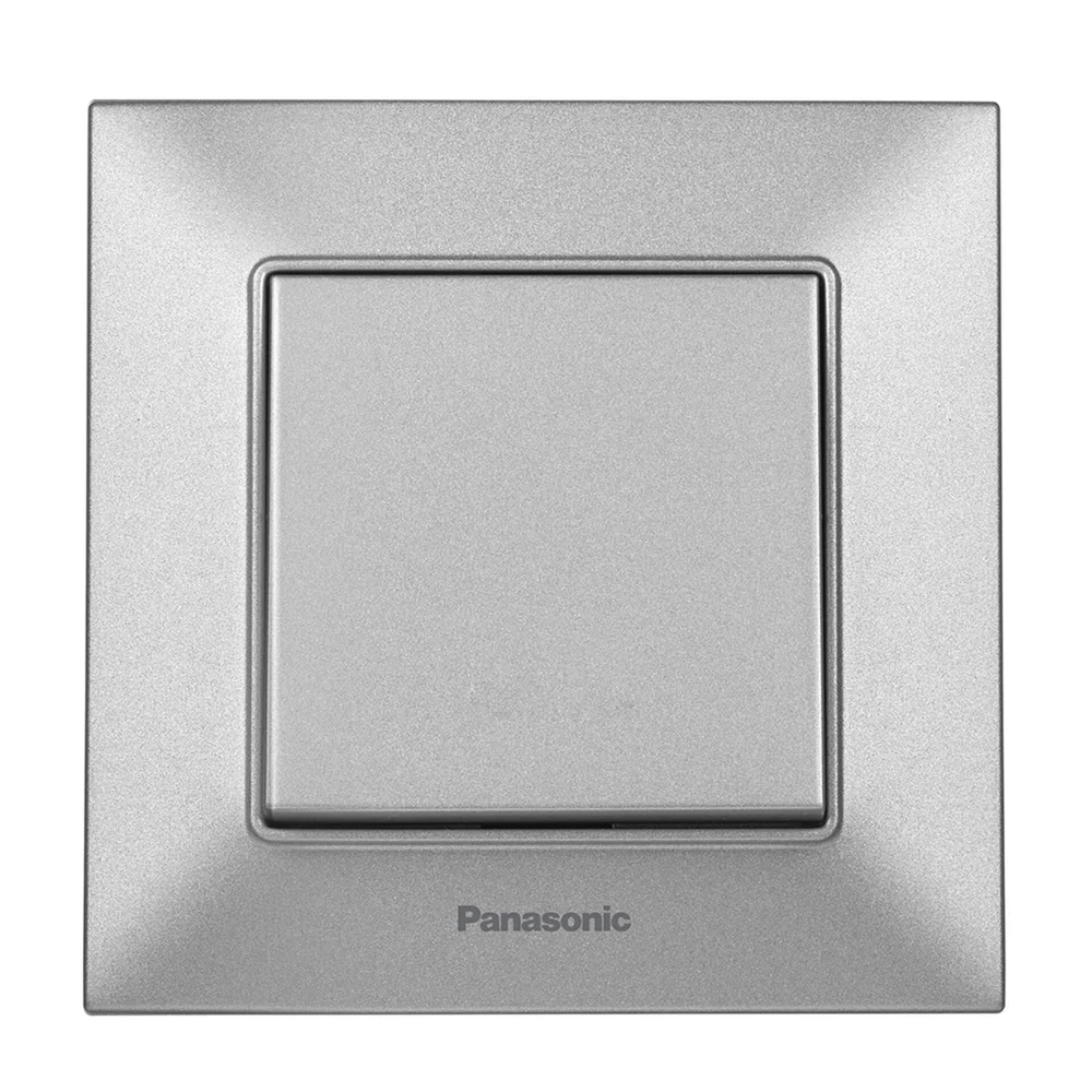 Выключатель одноклавишный Panasonic Arkedia Slim  Серебро (WNTC0001-2SL)