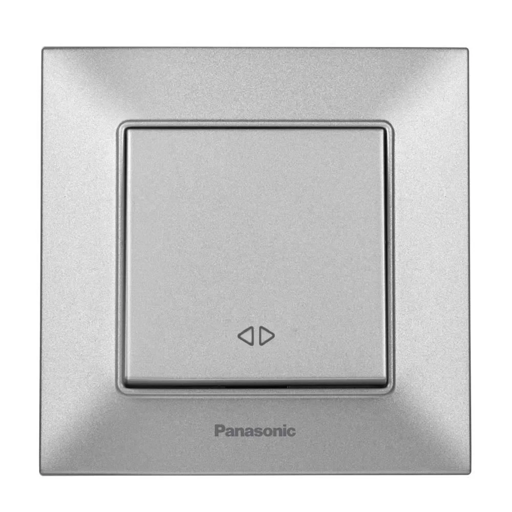 Выключатель одноклавишный перекрестный Panasonic Arkedia Slim  Серебро (WNTC0005-2SL)