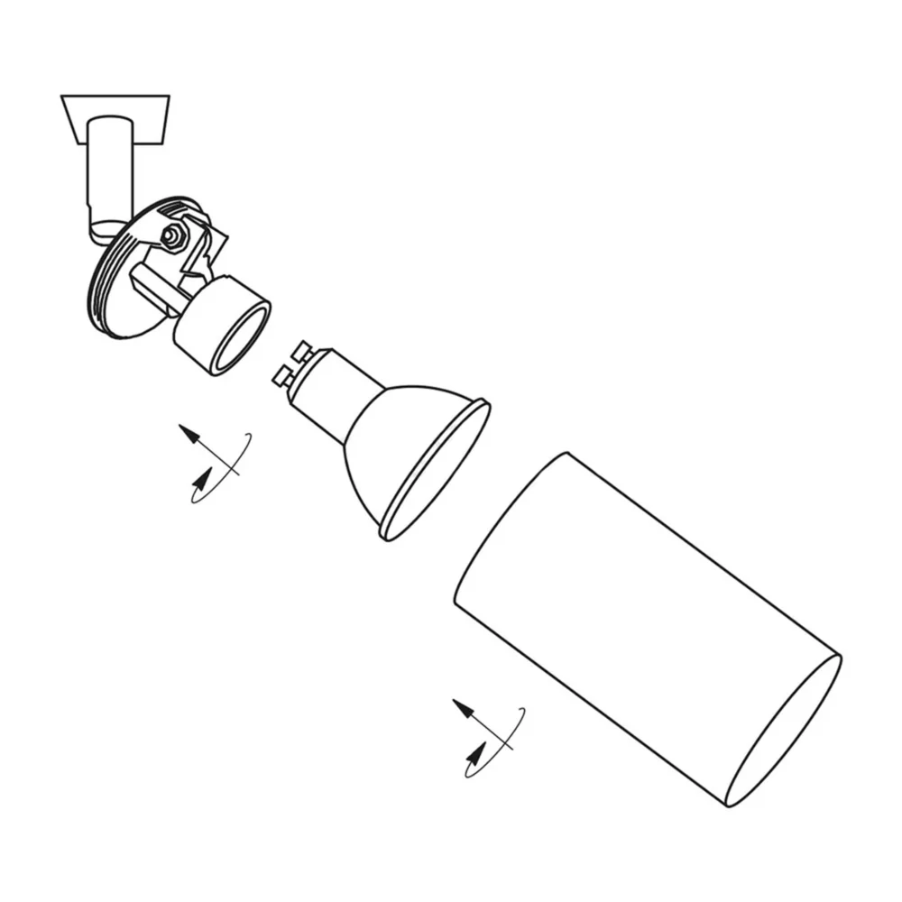 Свiтильник трековий HOOK TR 5509 GU10 WH LIGHT SET