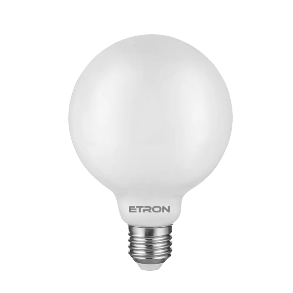 Светодиодная филаментная лампа ETRON G95 7W 2700K E27 матовая колба (1-EFP-1861)