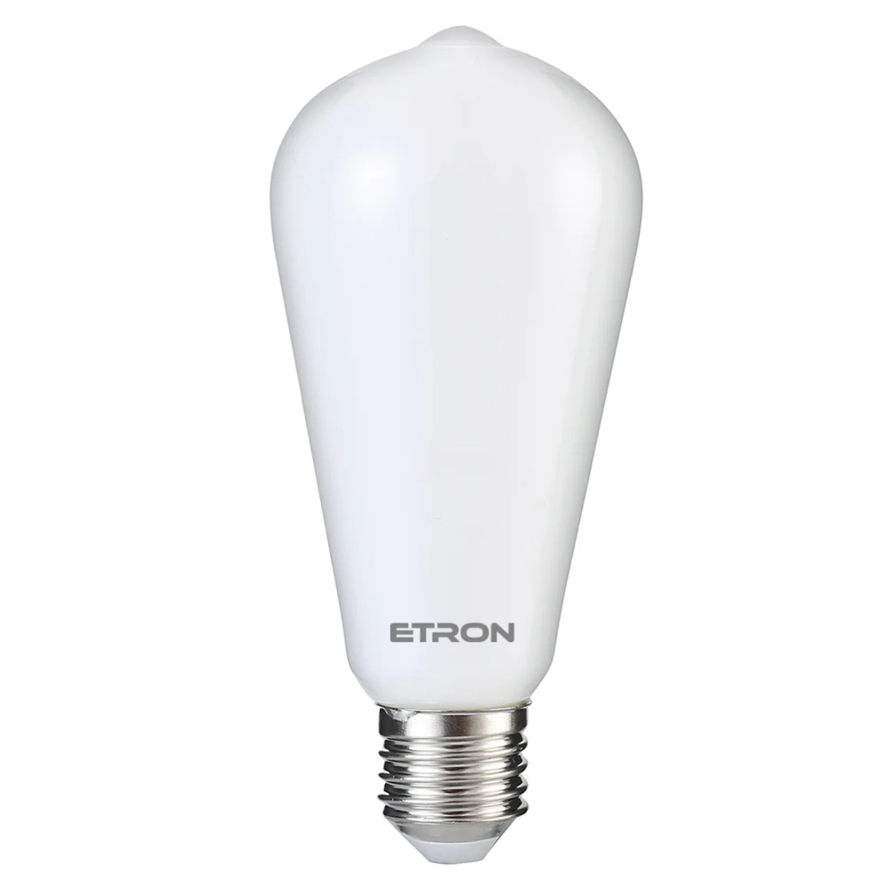 Светодиодная филаментная лампа ETRON ST64 7W 2700K E27 матовая колба (1-EFP-1863)