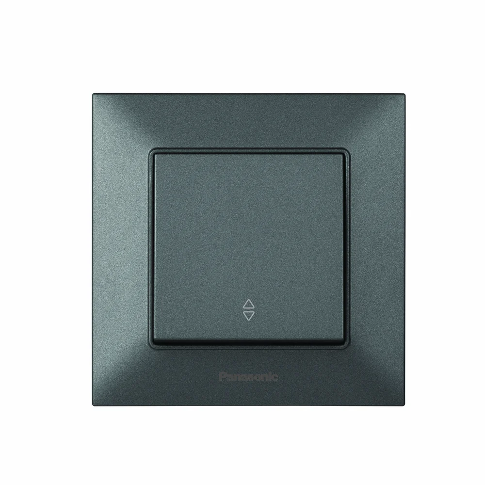 Выключатель одноклавишный проходной Panasonic Arkedia Slim Дым WNTC0003-2DG
