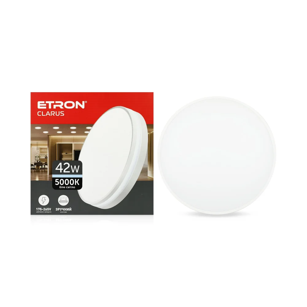 Світлодіодний світильник ETRON Clarus 1-EMP-723 42W 5000К White