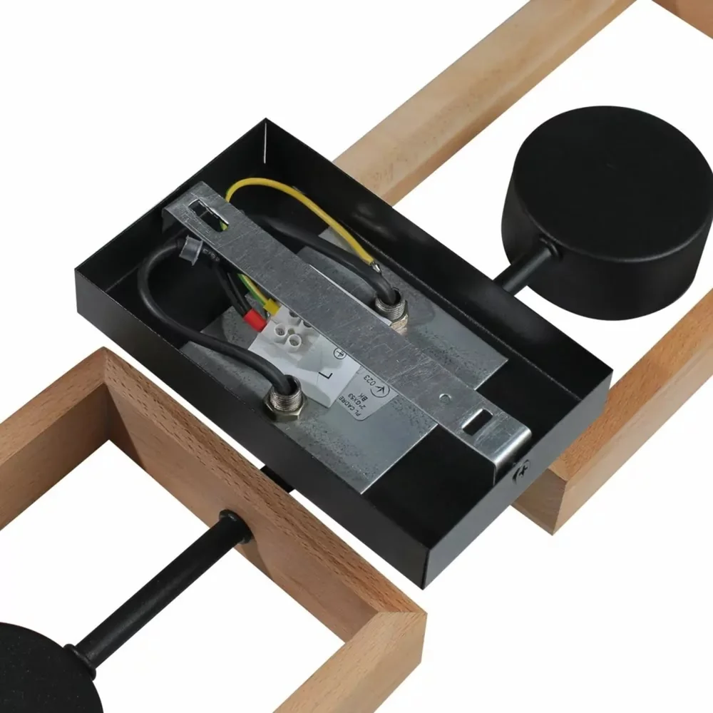 Потолочный светильник ETRON CrossWood 1-EDR-8432 GX53 2×15W натуральный/черный